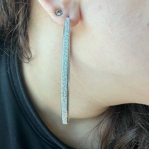 Stephan & Co silver hoop earrings from Nordstrom Rack.